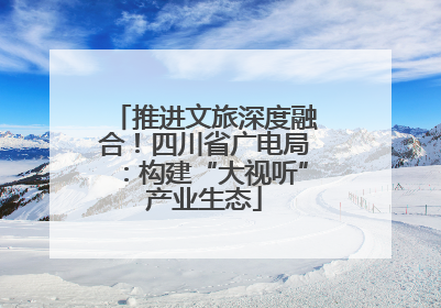 推进文旅深度融合！四川省广电局：构建“大视听”产业生态